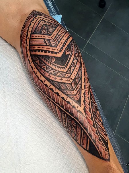 Polynesian Calf attoo