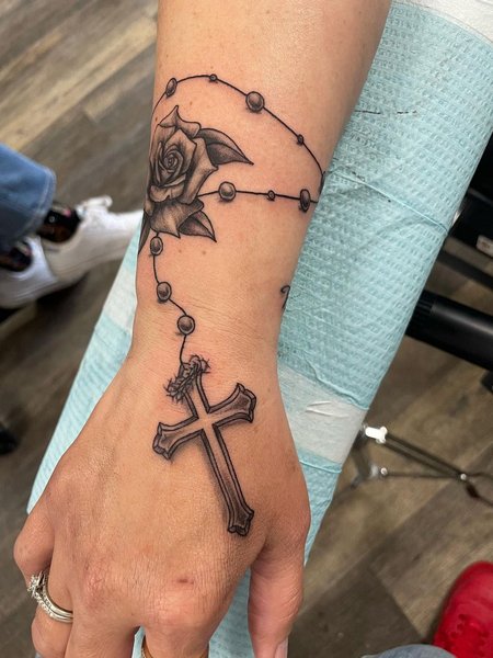 Rosary Tattoos For Women
