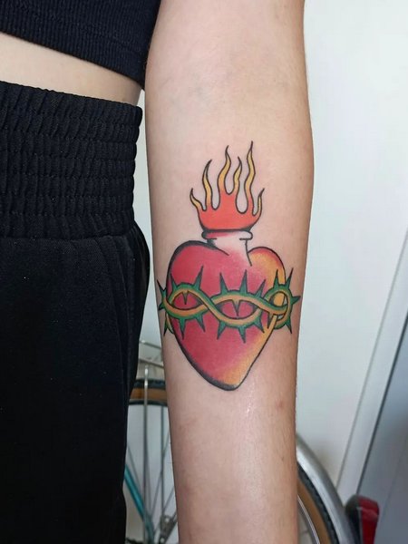 Sacred Heart Tattoo Designs