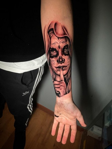 Santa Muerte Tattoo Designs