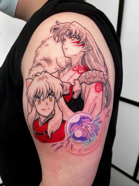 Shoulder Inuyasha Tattoo