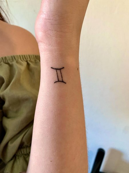 Simple Gemini Tattoo