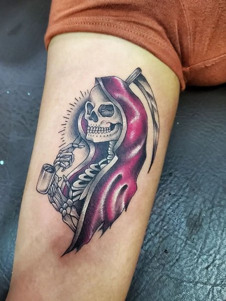 Small Santa Muerte Tattoos