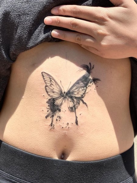 Small Stomach Tattoo Ideas For Girls
