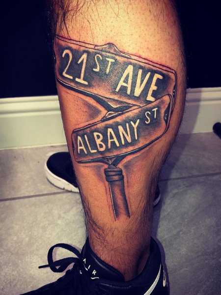 Street Sign Tattoo Ideas