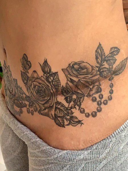 Tattoo For Tummy Tuck Scar