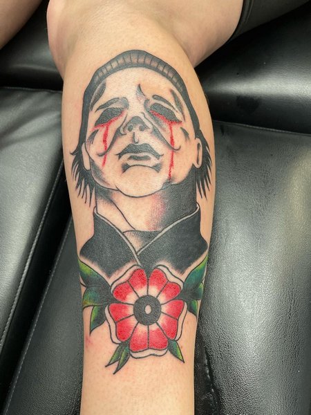 Traditional Michael Myers Tattoo