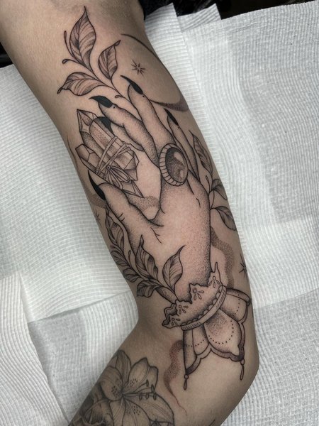 Witch Hand Tattoo