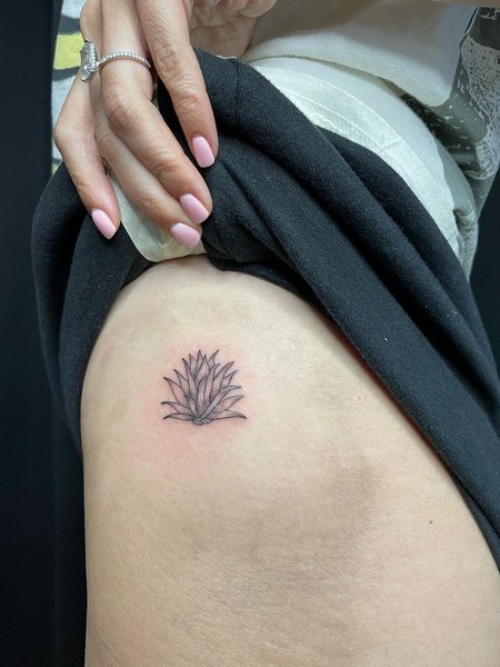 Agave Plant Tattoo
