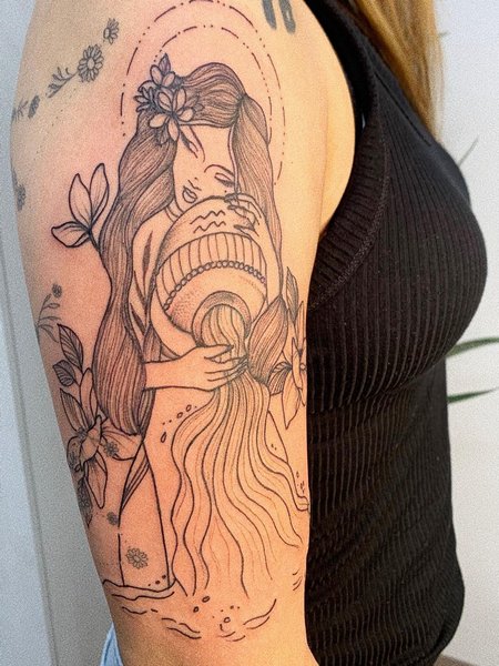 Aquarius Tattoo Female