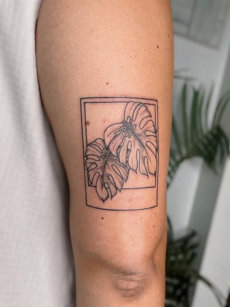 Arm Monstera Tattoo