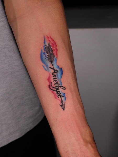 Arrow Tattoo With Name
