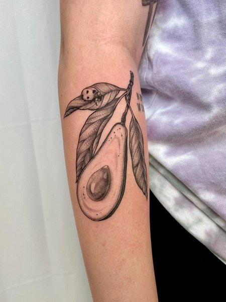Avocado Arm Tattoo