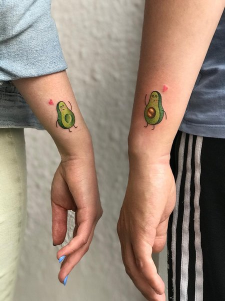 Avocado Couple Tattoo