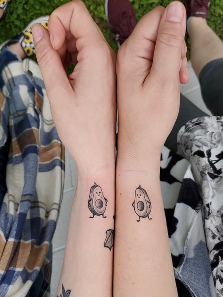 Avocado Matching Tattoos