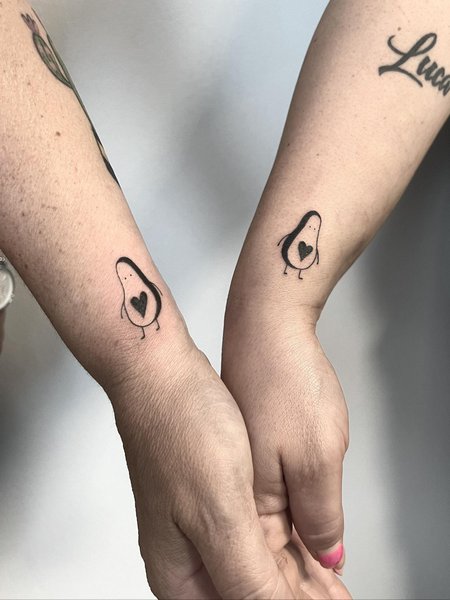 Avocado Tattoo Couple