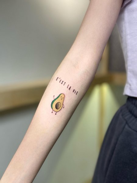 Avocado Tattoos For Women