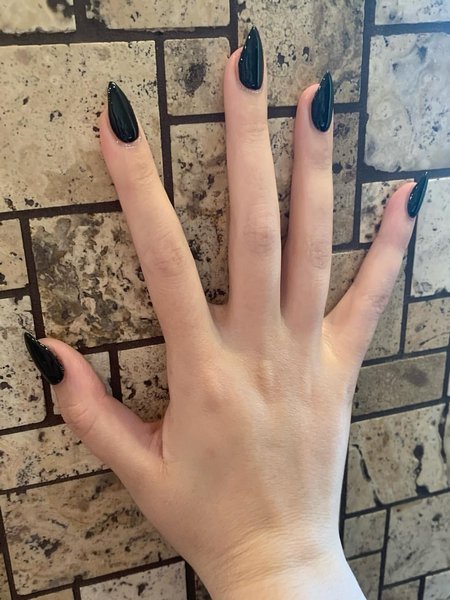 Black Stiletto Nails