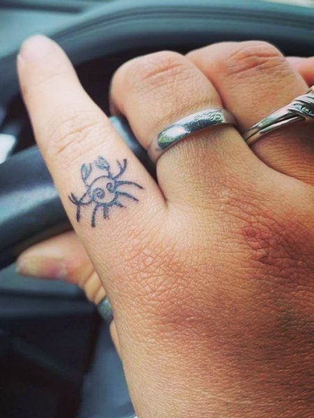 Cancer Finger Tattoos