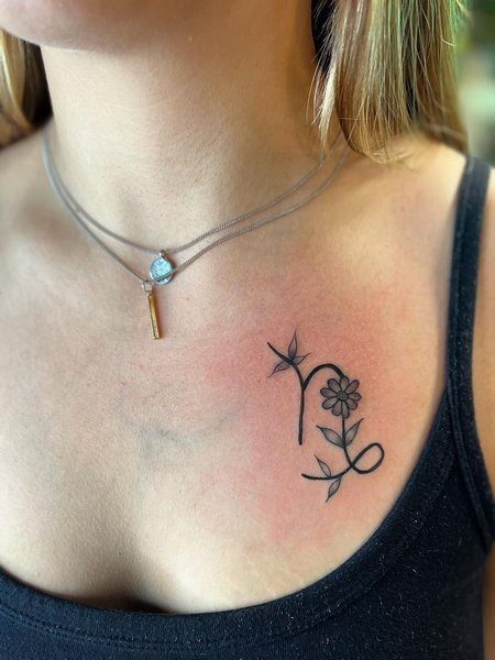 Capricorn Chest Tattoo