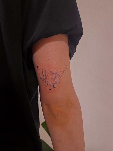 Capricorn Zodiac Tattoo