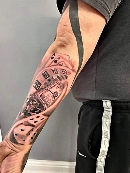 Cards And Dice Tattoo