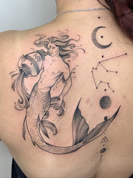 Constellation Aquarius Tattoo