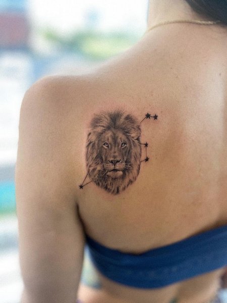 Constellation Leo Tattoo