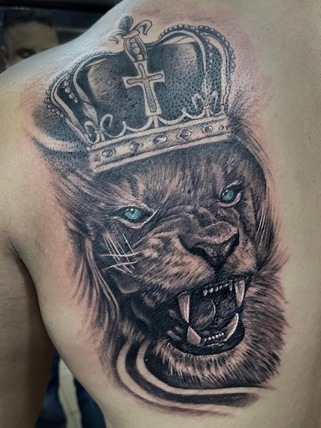 Crown Back Tattoo