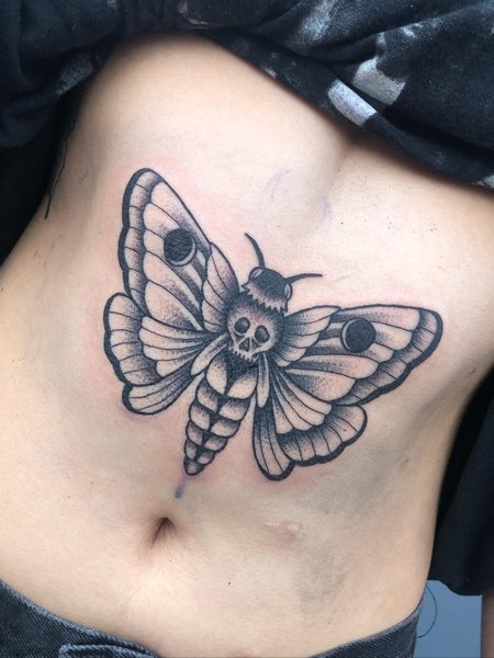 Death Moth Tattoo