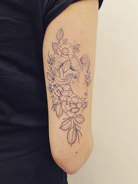 Feminine Capricorn Tattoo