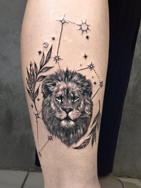 Leo Zodiac Tattoo