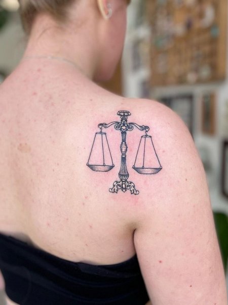 Libra Scale Tattoo