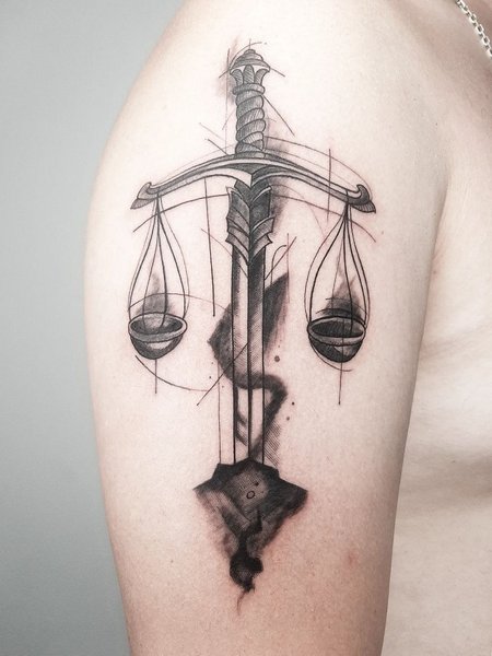 Libra Tattoos For Men