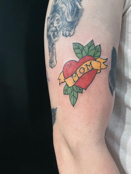 Mom Heart Tattoo