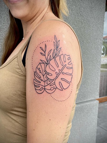 Monstera Tattoos For Women