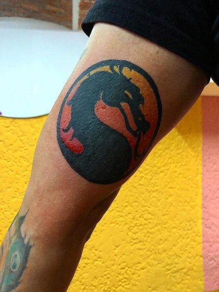 Mortal Kombat Logo Tattoo