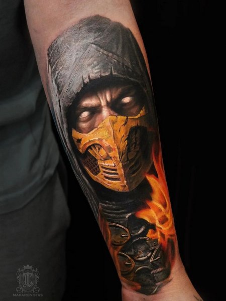 Mortal Kombat Scorpion Tattoo