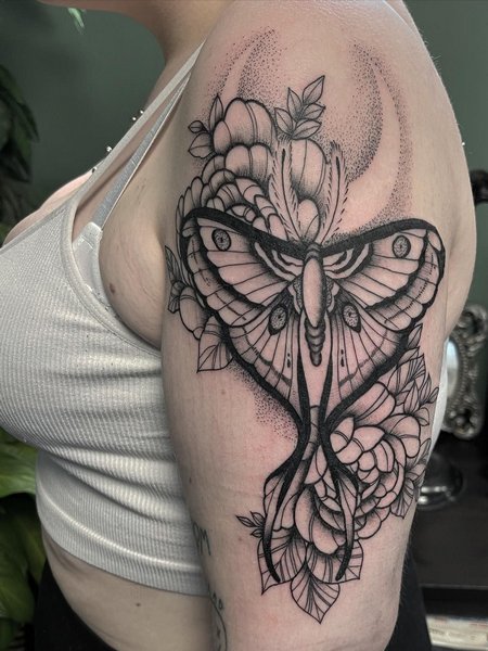 Moth Tattoos For Women