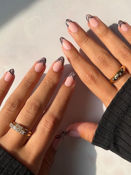 Nude Almond Nails