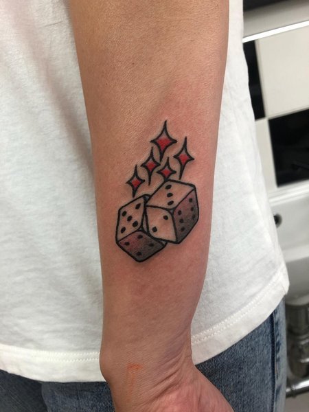 Pair A Dice Tattoo