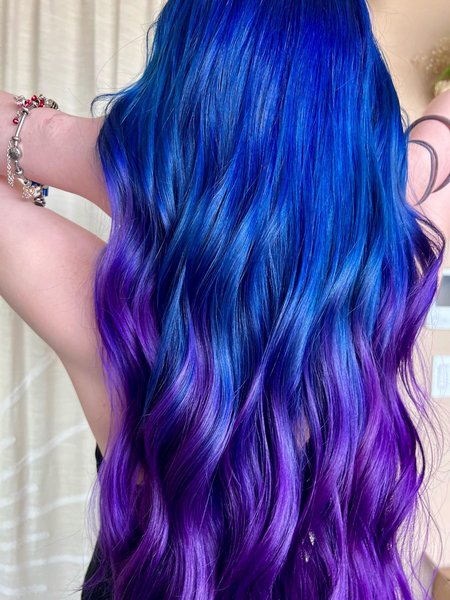 Purple And Blue Hair