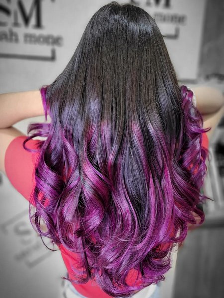 Purple Ombre Hair