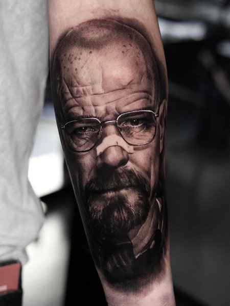 Realistic Breaking Bad Tattoo