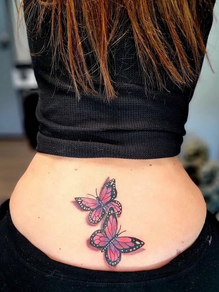 Realistic Butterfly Tattoo