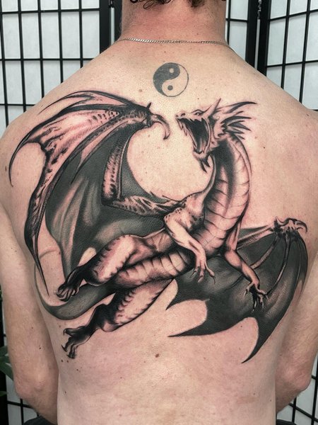 Realistic Dragon Tattoo