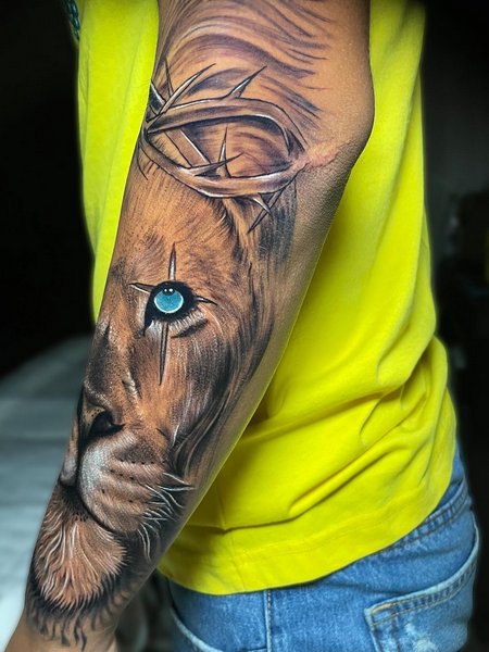 Realistic Forearm Tattoo