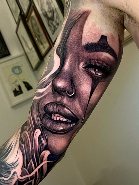 Realistic Portrait Tattoo