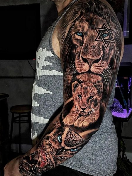 Realistic Sleeve Tattoo