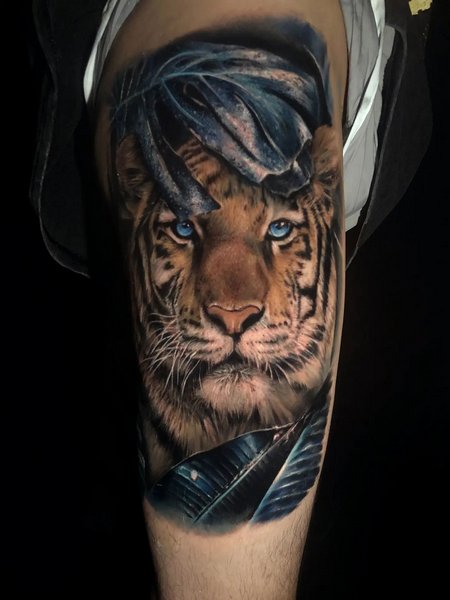 Realistic Tiger Tattoo